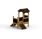 Spielhaus mit Rutsche Natur