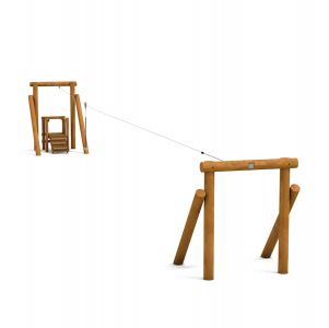 Seilbahn mit Plattform 27 m Natur