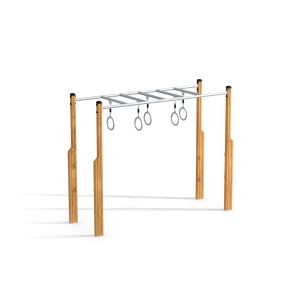 Horizontale Leiter mit Kletterringen