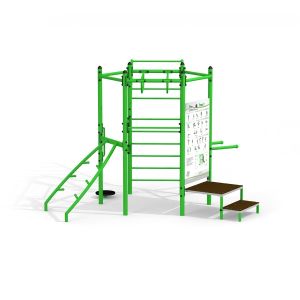 Sechseck-Trainingsset mit Treppe