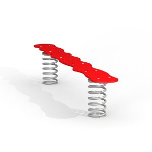 Balancierbalken auf Feder