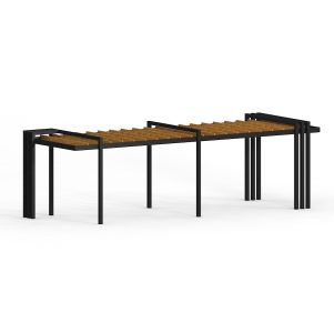 Pergola Holz & Stahl VI