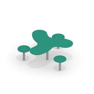 HPL Tisch mit Stühlen