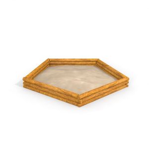 5- Eck Palisaden Sandkiste