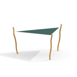 Sonnenschutz Dreieck 5x5x5 Nature (Robinia)