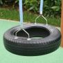 Miniaturka Doppelschaukel mit Reifen Natur (5)