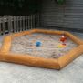 Miniaturka Sandkasten aus Balken,2,6x3,0 m (3)