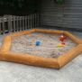 Miniaturka Sandkasten aus Balken,2,6x3,0 m (3)