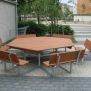 Miniaturka Tisch und Bank 6-eck (2)