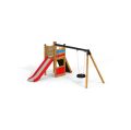 Einzelschaukel mit Turm/Rutsche