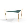 Sonnenschutz Dreieck 5x5x5 Nature (Robinia)